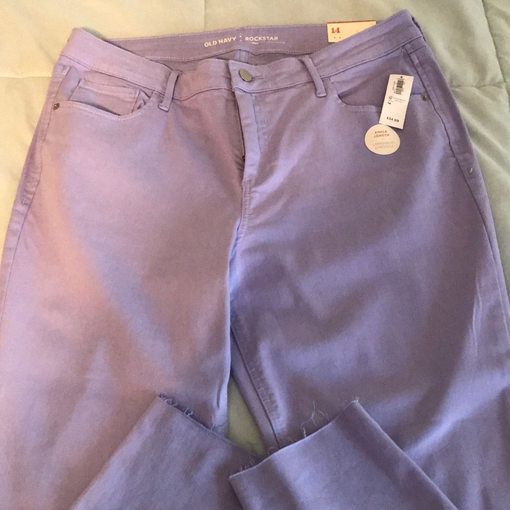 Old Navy Sz 14 Purple Rockstar Super Skinny Jeans